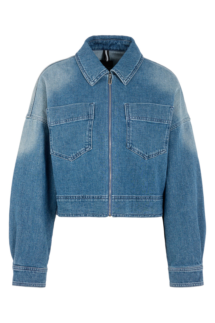 Marc Cain Sports AS 31.10 D06 353 Blue Denim Zip Front Jacket