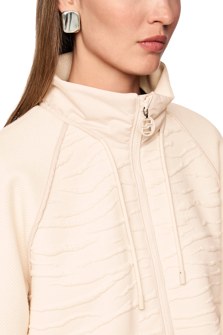 Marc Cain Sports AS 31.14 W28 153 Magnolia Cream Embossed Jacket