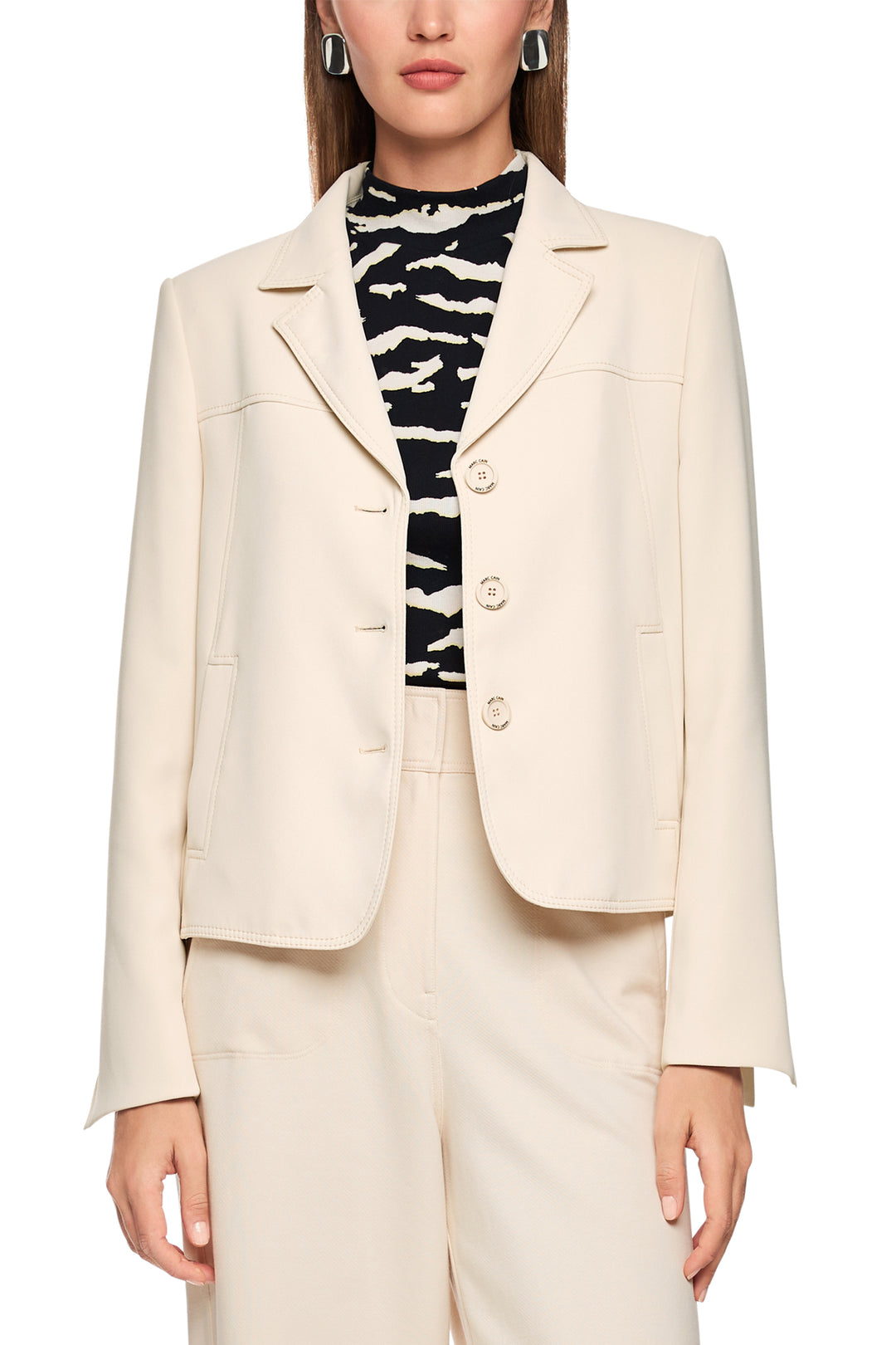 Marc Cain Sports AS 34.12 W05 153 Magnolia Cream Blazer Jacket