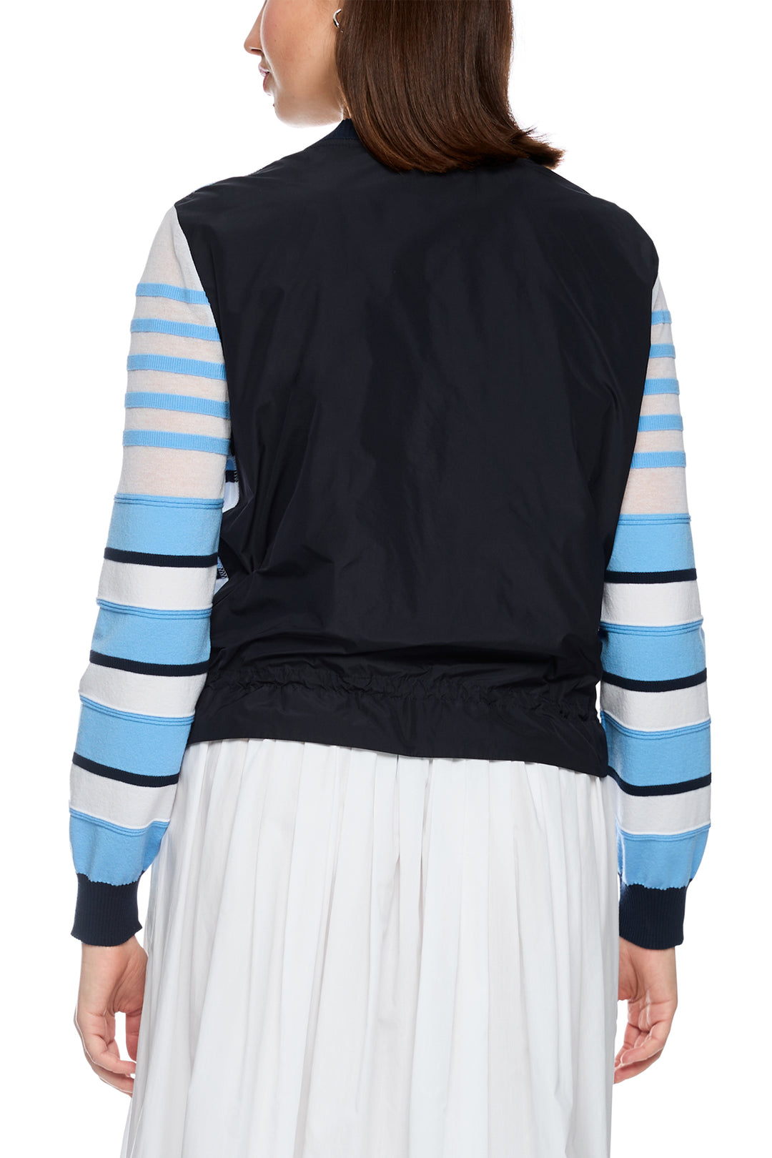 Marc Cain Sports AS 39.16 M26 362 Little Boy Blue Stripe Cardigan
