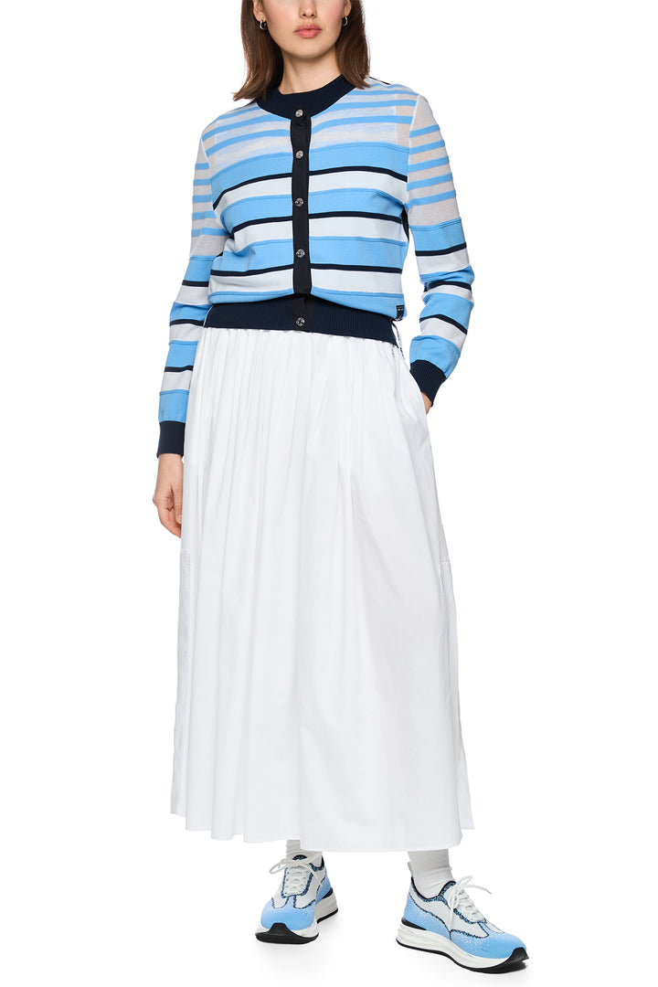 Marc Cain Sports AS 39.16 M26 362 Little Boy Blue Stripe Cardigan