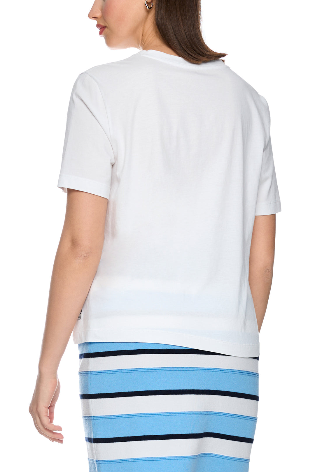 Marc Cain Sports AS 48.20 J70 100 White Lobster Motif T-Shirt
