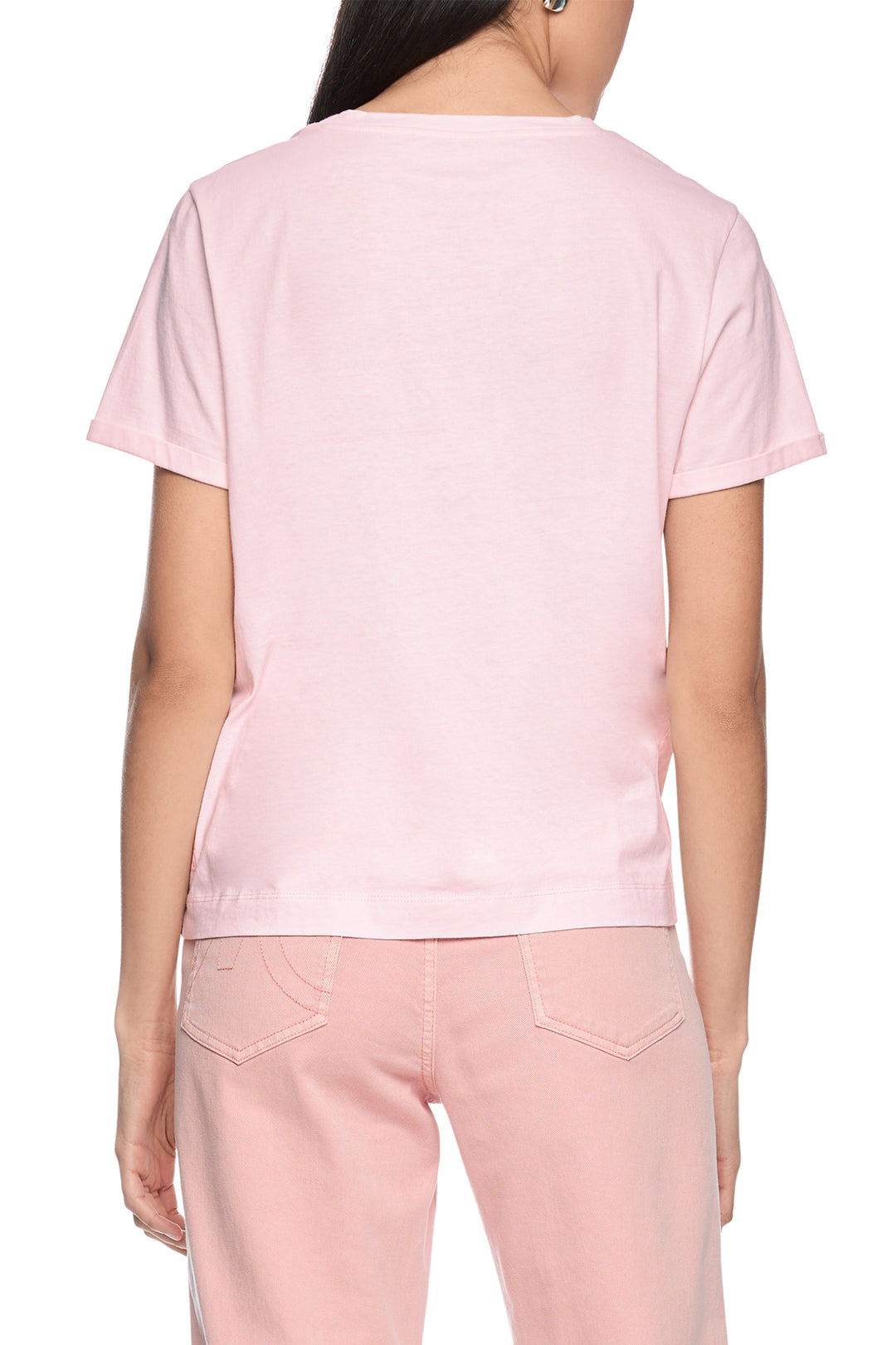 Marc Cain Sports AS 48.56 202 Rosewater Pink Appliqué T-Shirt