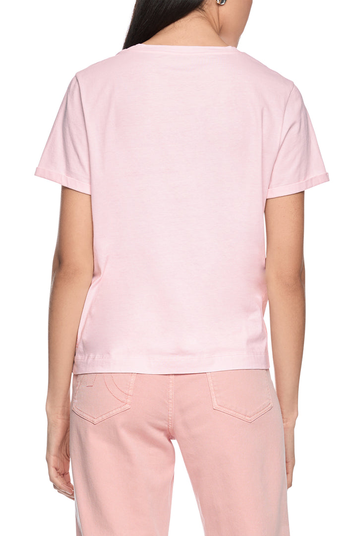 Marc Cain Sports AS 48.56 202 Rosewater Pink Appliqué T-Shirt