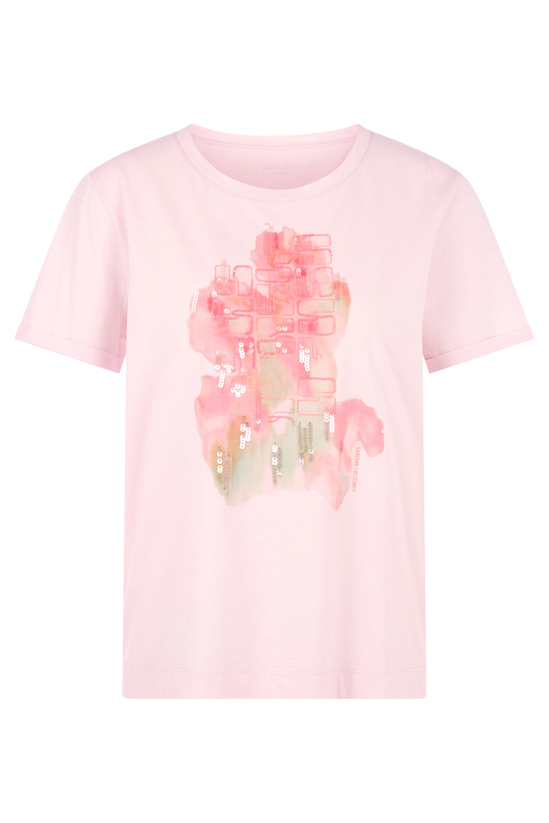 Marc Cain Sports AS 48.56 202 Rosewater Pink Appliqué T-Shirt