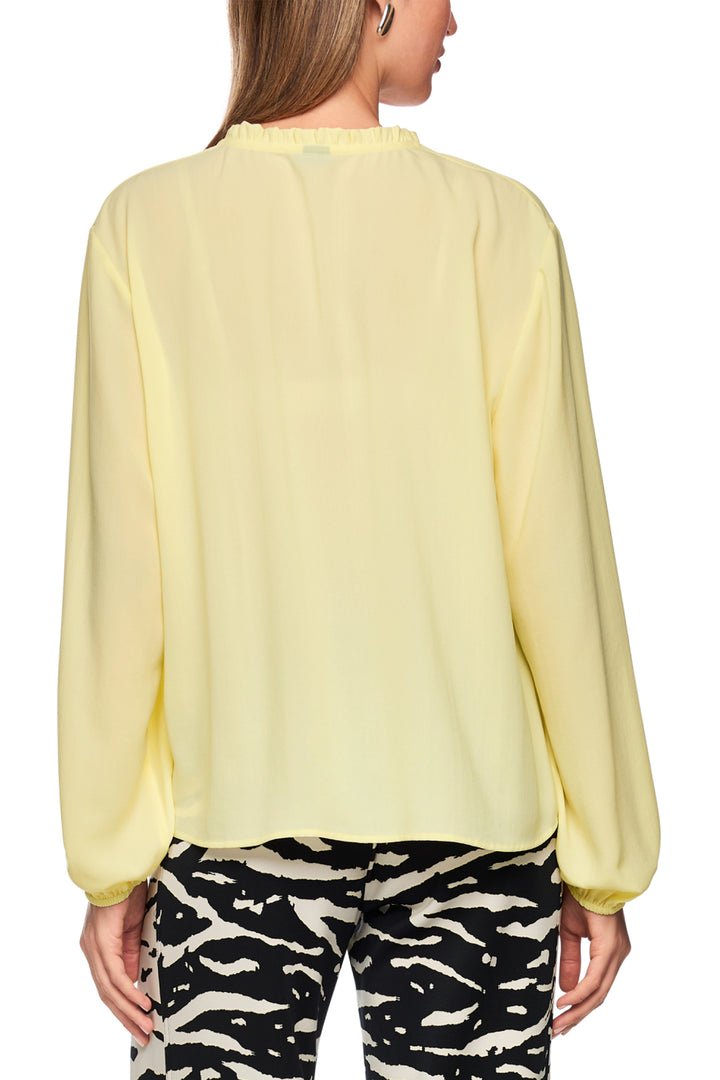Marc Cain Sports AS 51.05 W70 407 Flan Yellow Drawstring Neck Blouse