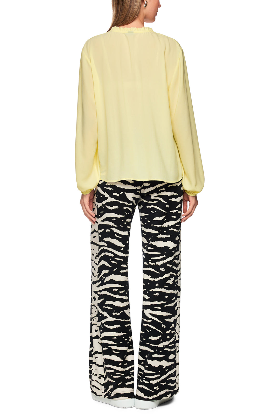 Marc Cain Sports AS 51.05 W70 407 Flan Yellow Drawstring Neck Blouse