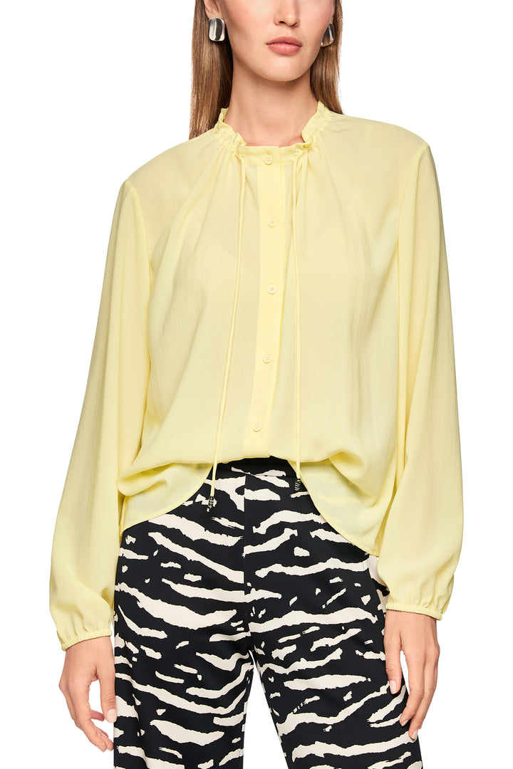 Marc Cain Sports AS 51.05 W70 407 Flan Yellow Drawstring Neck Blouse