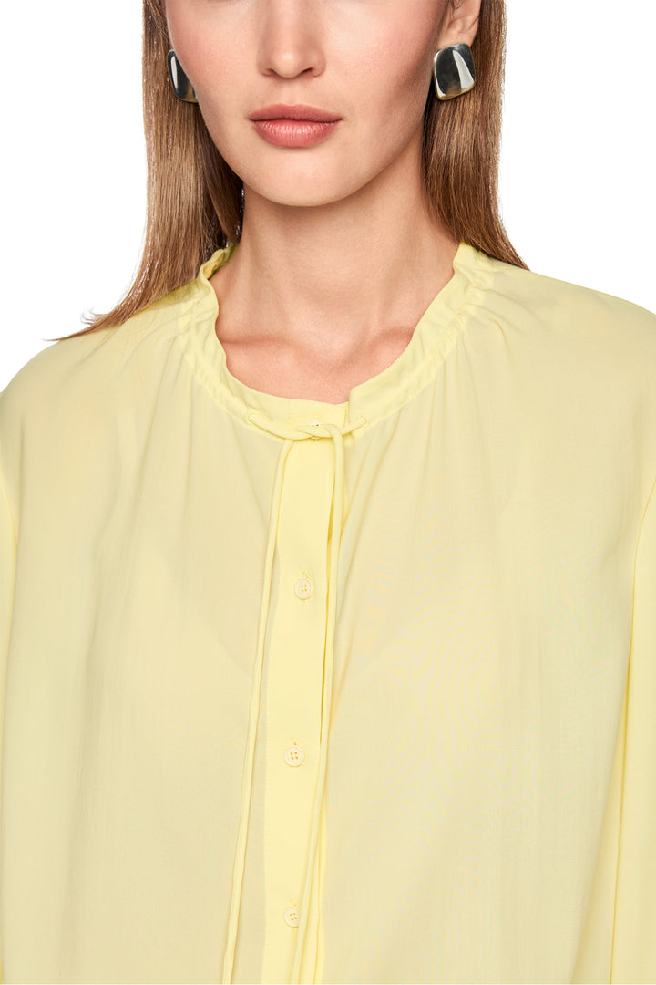 Marc Cain Sports AS 51.05 W70 407 Flan Yellow Drawstring Neck Blouse