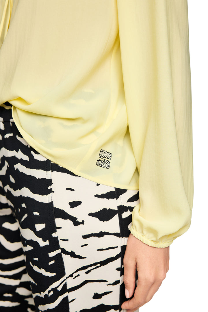 Marc Cain Sports AS 51.05 W70 407 Flan Yellow Drawstring Neck Blouse