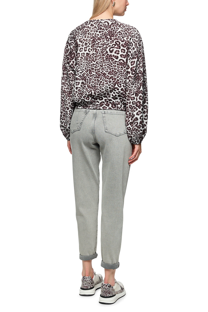 Marc Cain Sports AS 51.07 W12 293 Brown Leopard Print Blouse