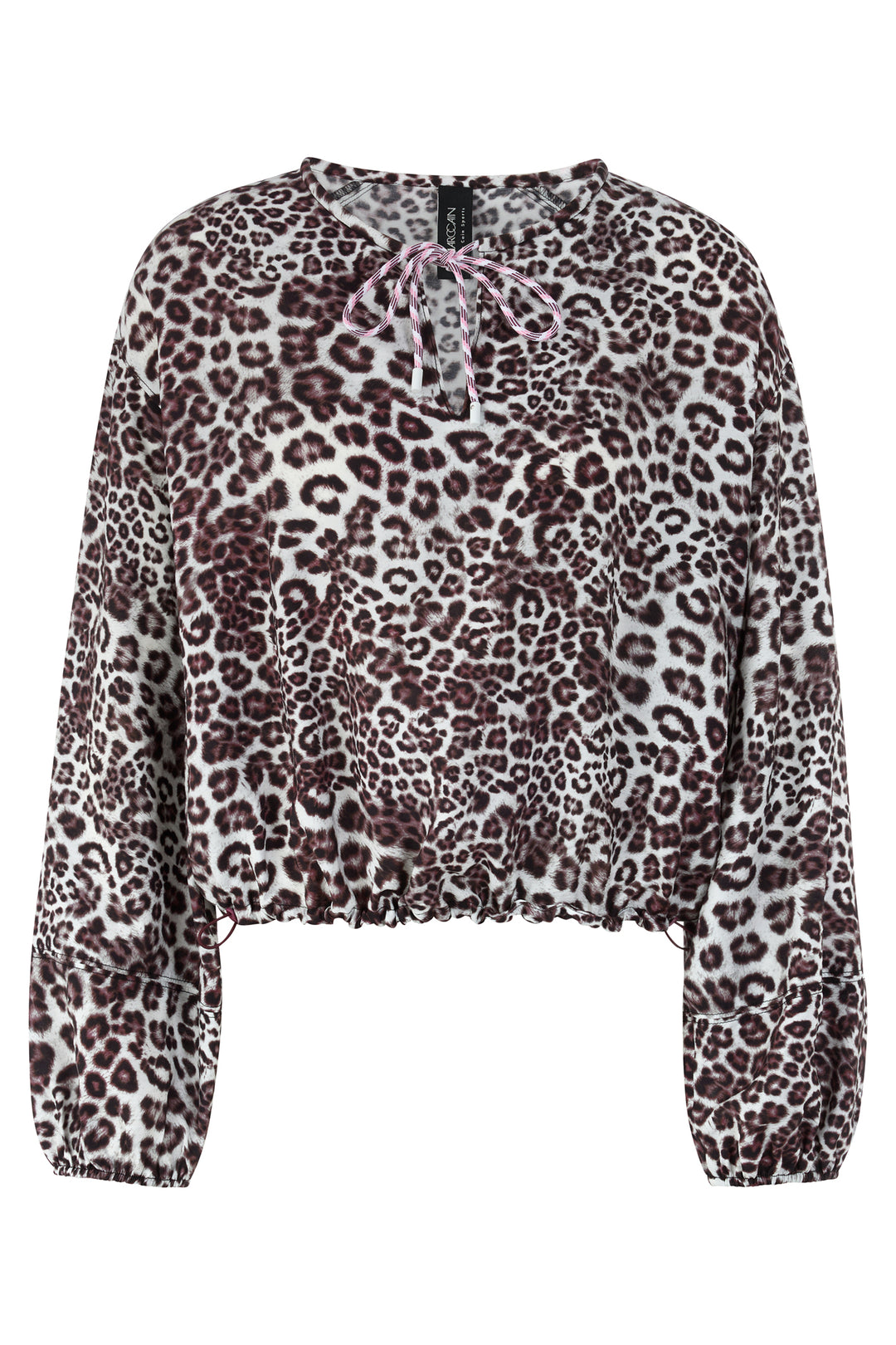 Marc Cain Sports AS 51.07 W12 293 Brown Leopard Print Blouse