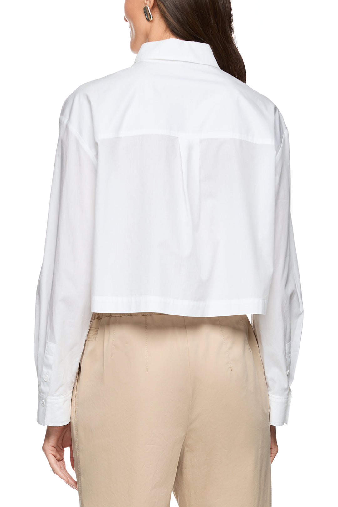 Marc Cain Sports AS 51.13 W80 100 White Crop Blouse