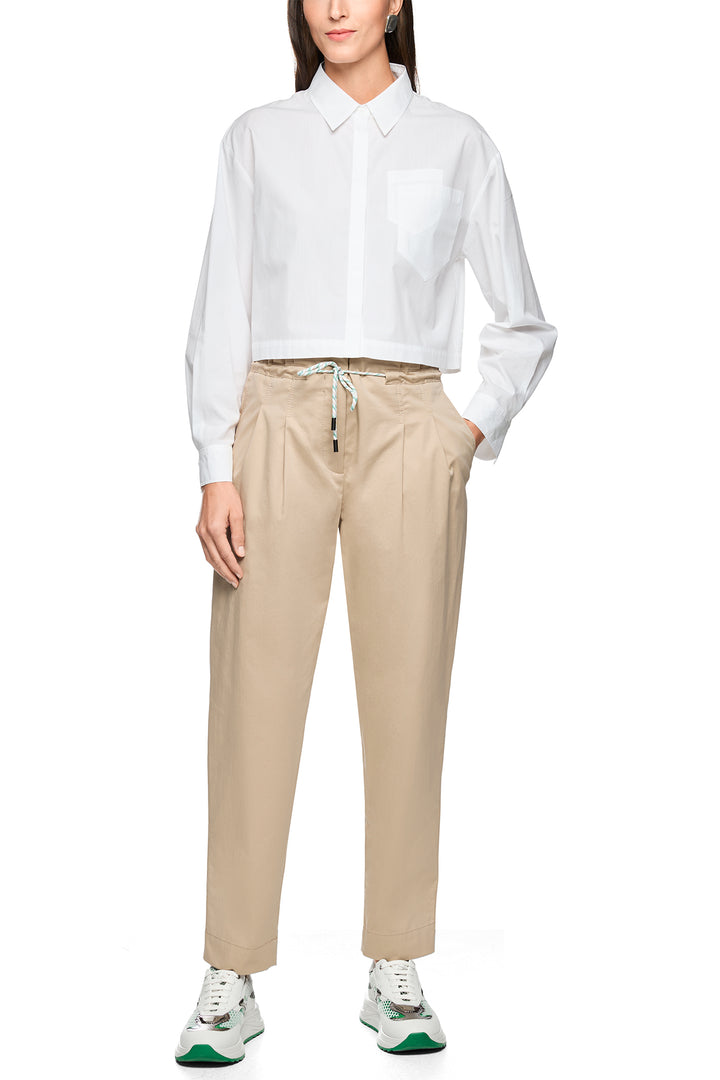 Marc Cain Sports AS 51.13 W80 100 White Crop Blouse