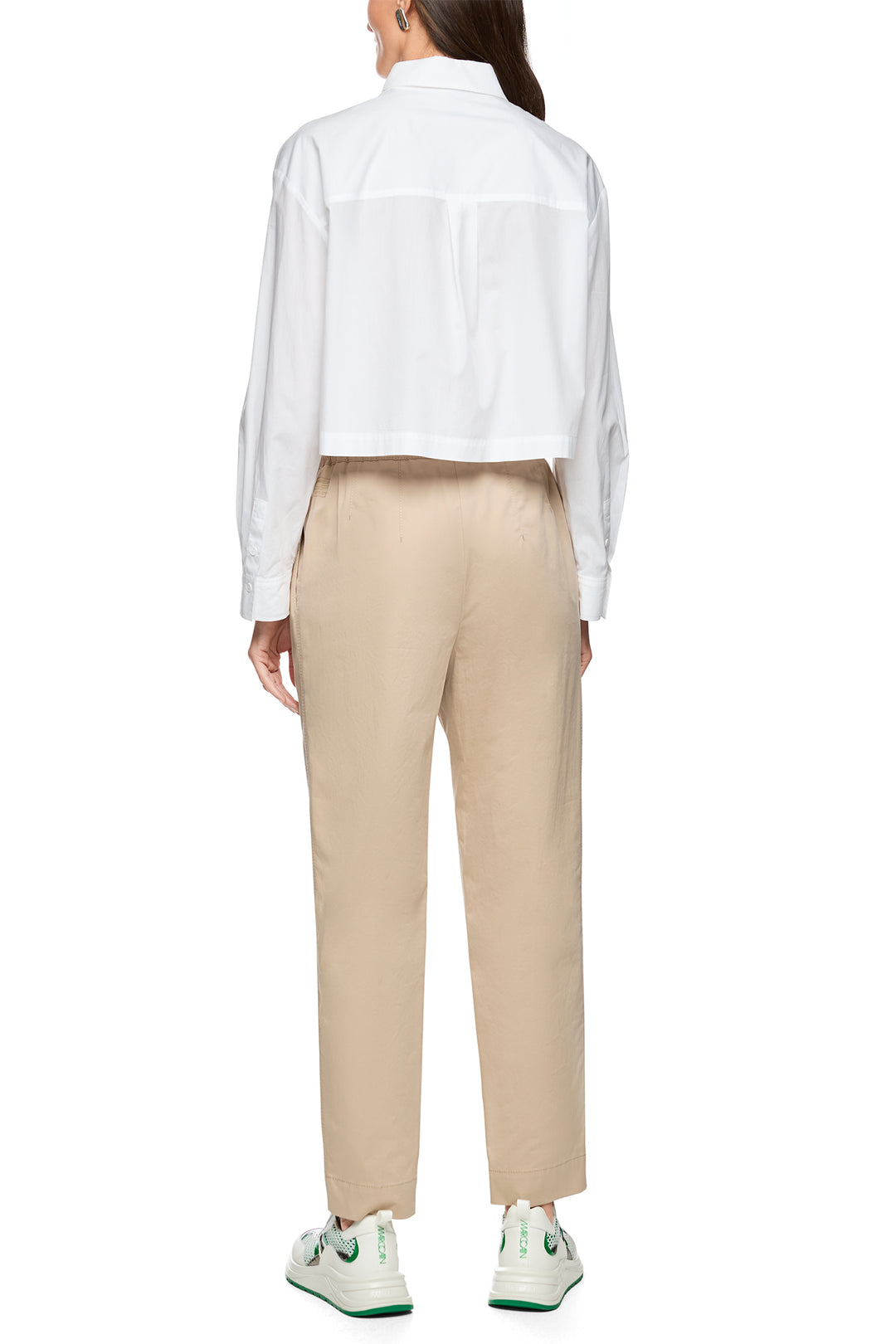 Marc Cain Sports AS 51.13 W80 100 White Crop Blouse