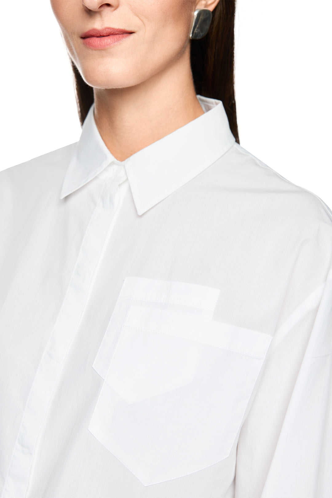 Marc Cain Sports AS 51.13 W80 100 White Crop Blouse