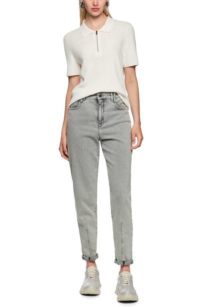 Marc Cain Sports AS 53.10 M80 110 Off White Knitted Polo Top