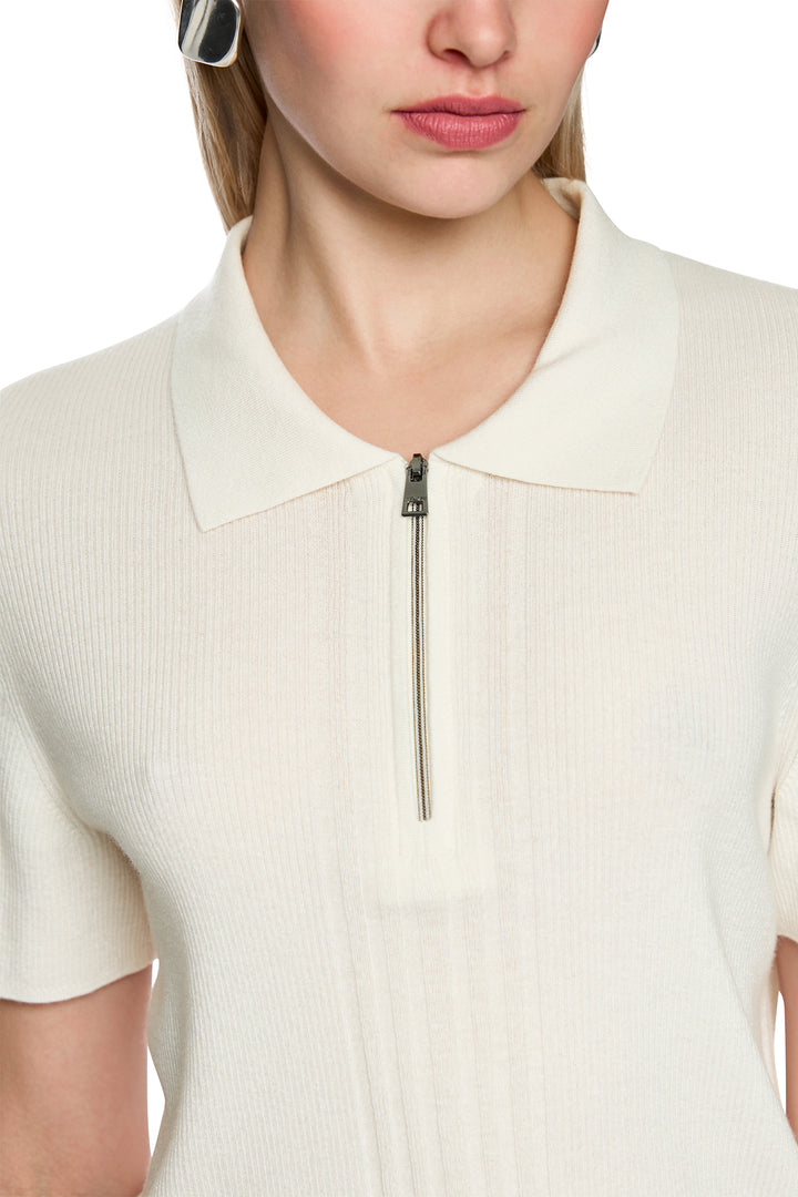 Marc Cain Sports AS 53.10 M80 110 Off White Knitted Polo Top