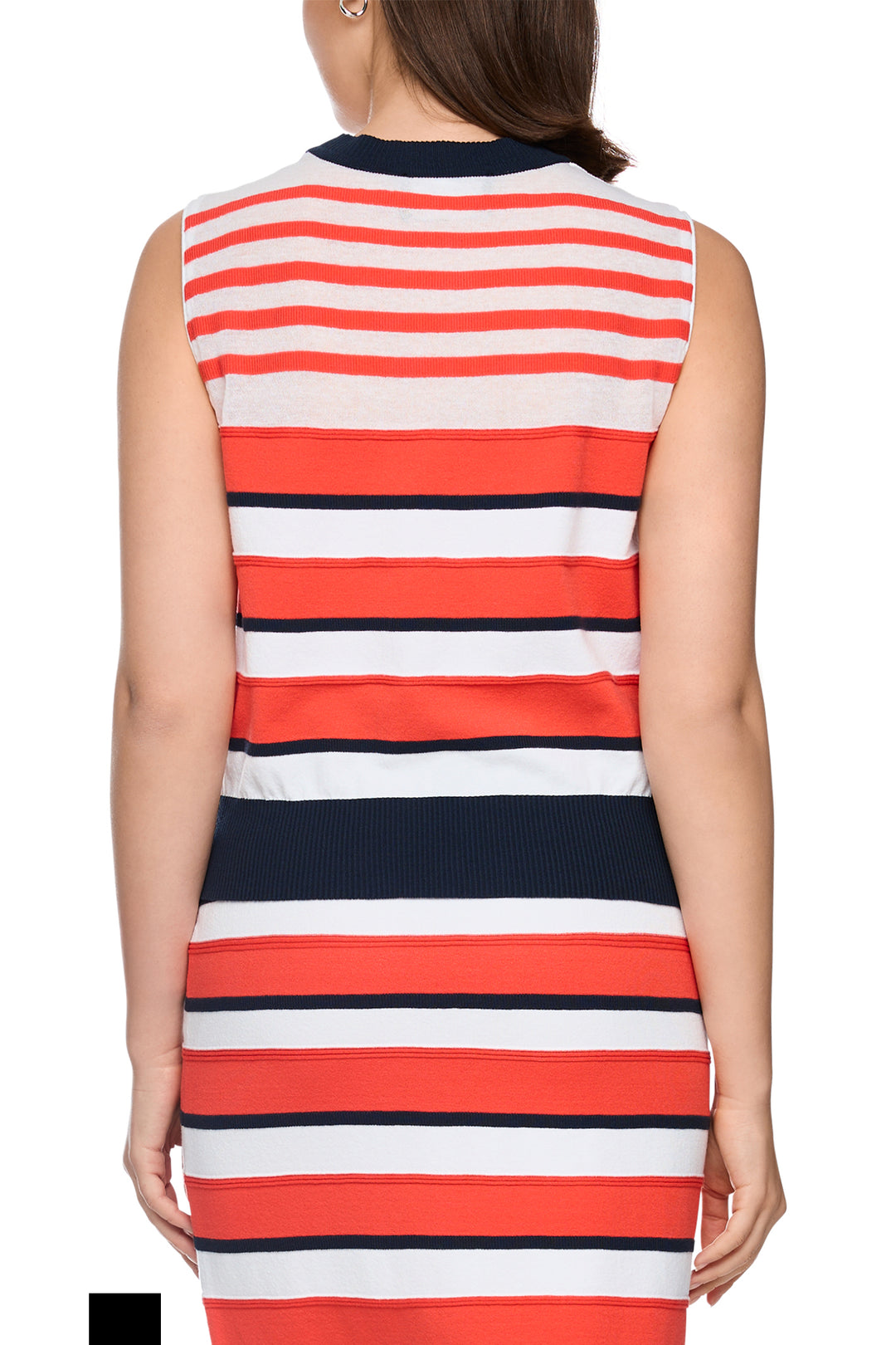Marc Cain Sports AS 61.07 M26 223 Bright Tomato Red Stripe Tank Top
