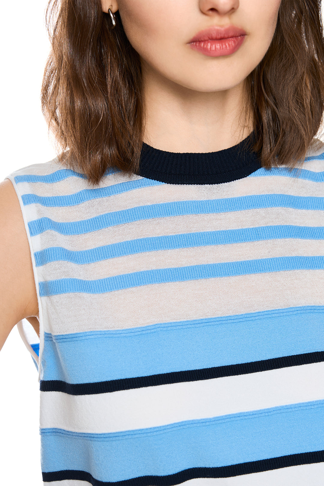 Marc Cain Sports AS 61.07 M26 362 Little Boy Blue Stripe Tank Top