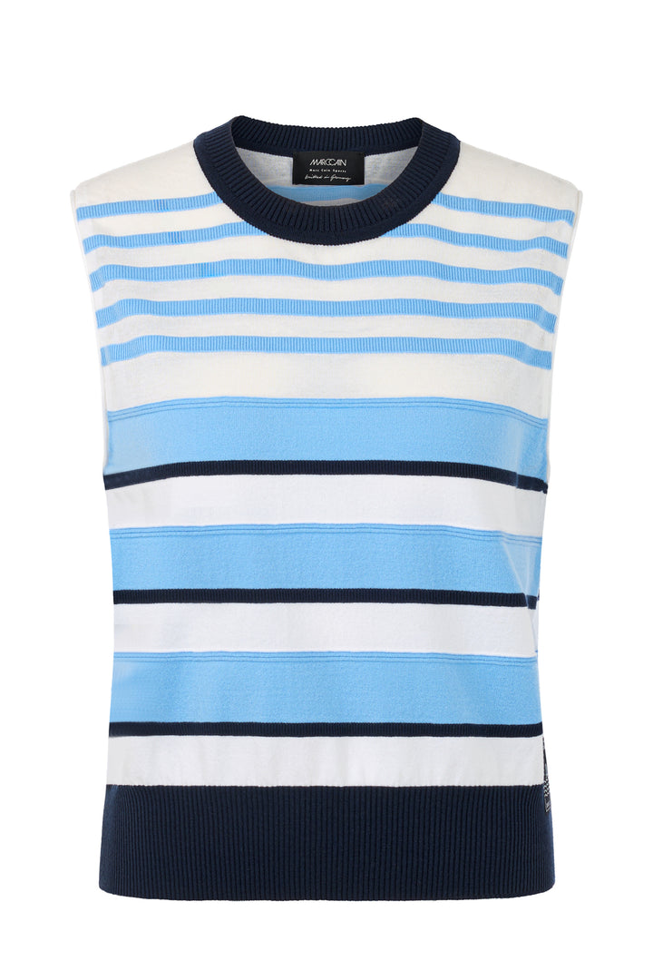 Marc Cain Sports AS 61.07 M26 362 Little Boy Blue Stripe Tank Top