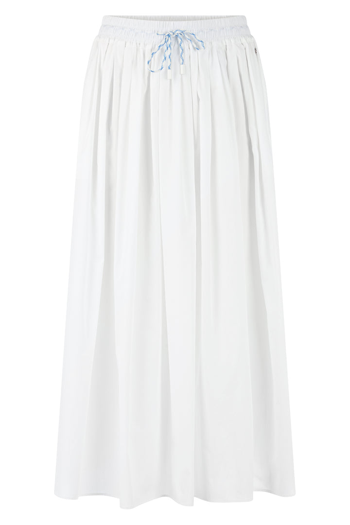 Marc Cain Sports AS 71.13 W85 100 White Cotton Maxi Skirt