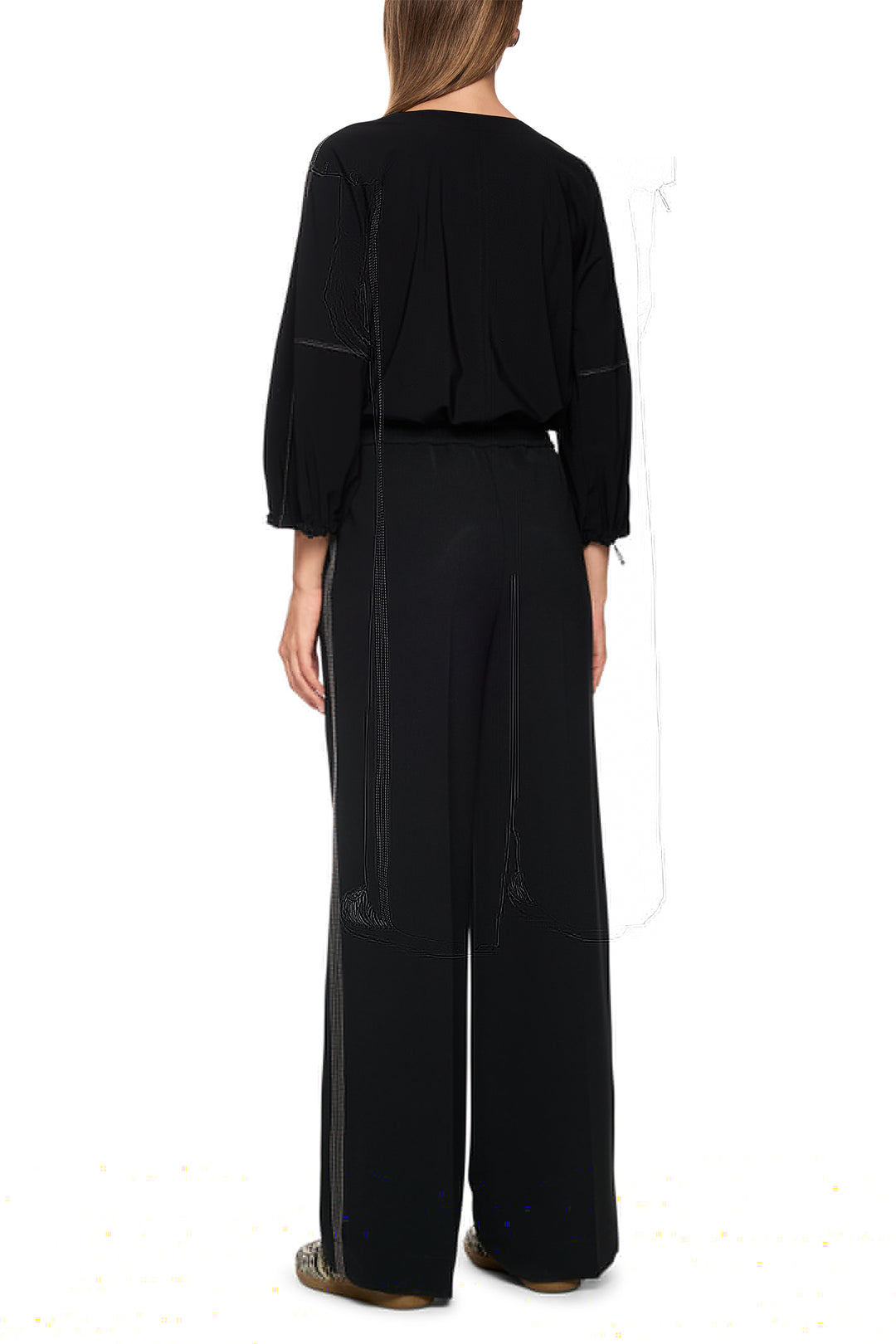 Marc Cain Sports AS 81.02 W05 900 Black Drawstring Waist Trousers