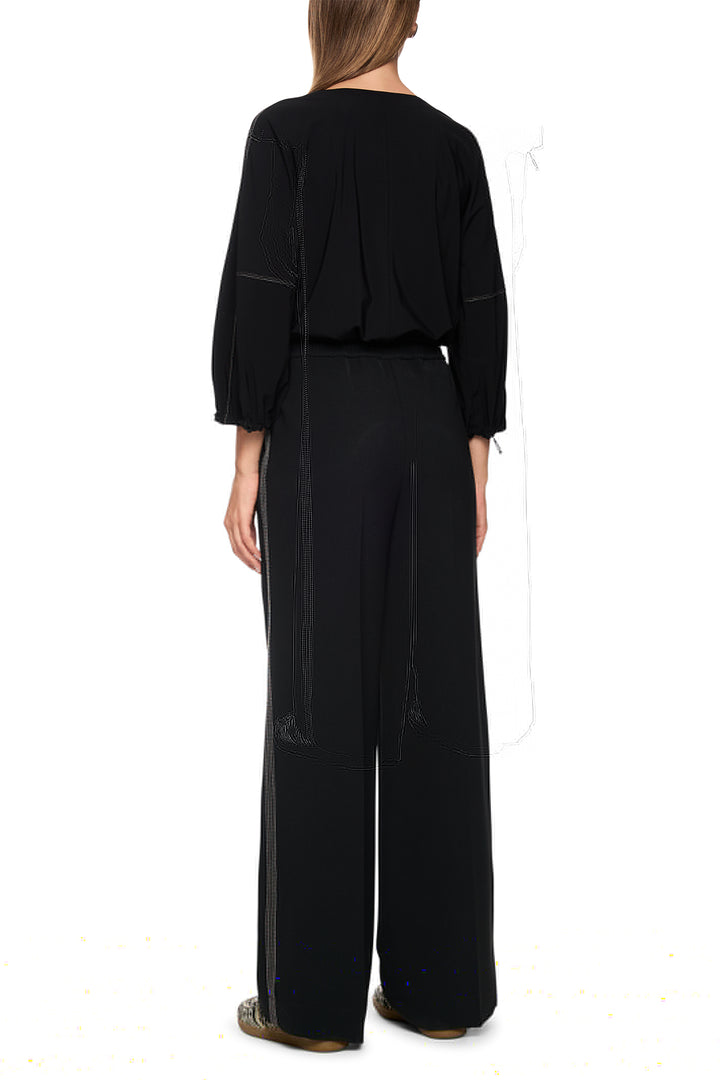 Marc Cain Sports AS 81.02 W05 900 Black Drawstring Waist Trousers
