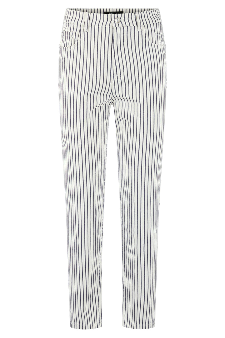 Marc Cain Sports AS 82.27 D13 394 Navy Stripe Cropped Jeans