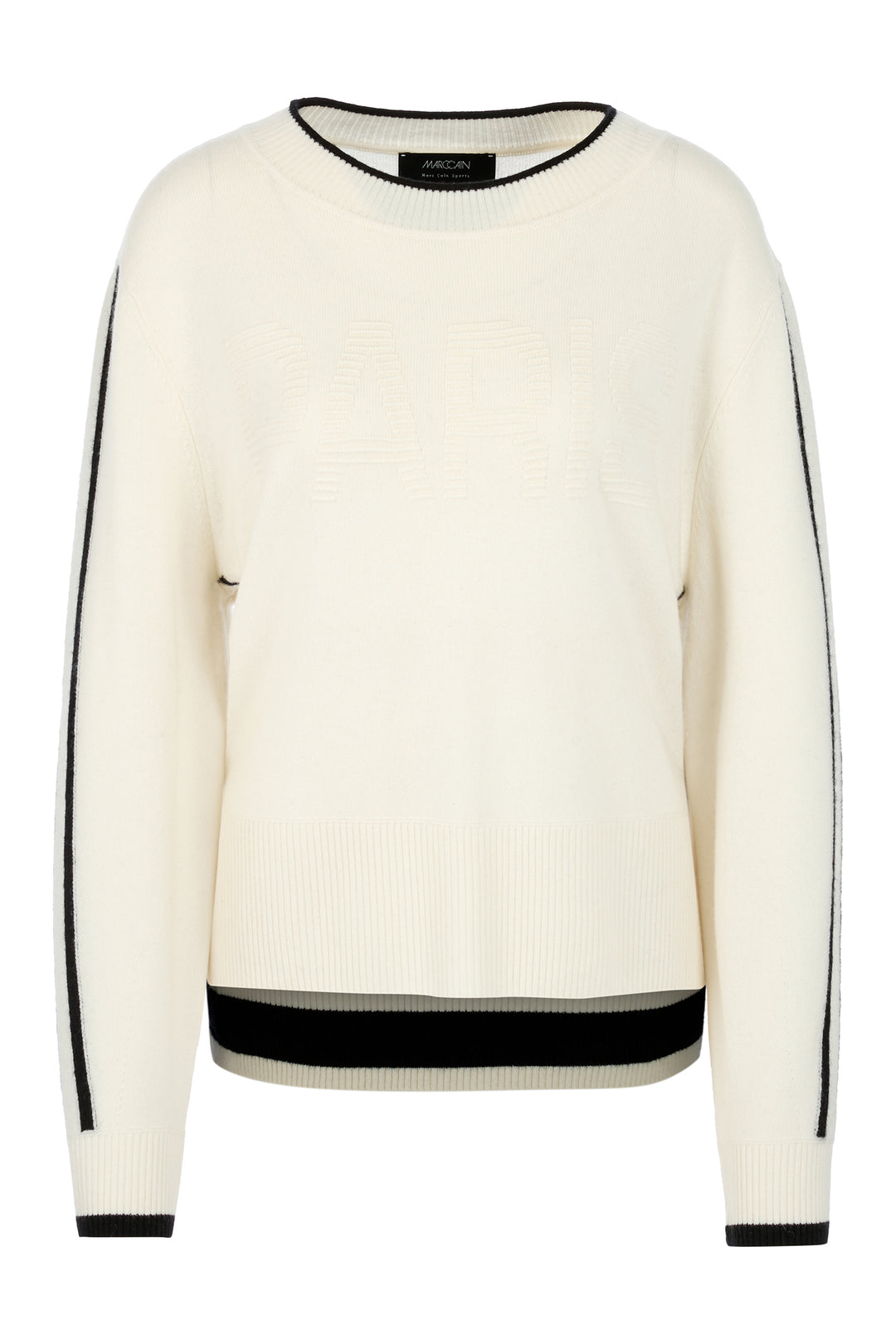 Marc Cain Sports Black &amp; White Knit Jumper, product shot