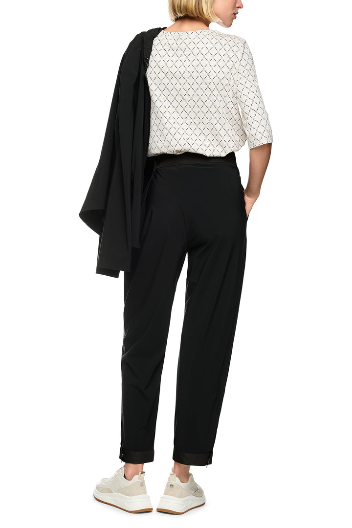 Marc Cain Sports Black Cropped Trousers BS 81.05 J40