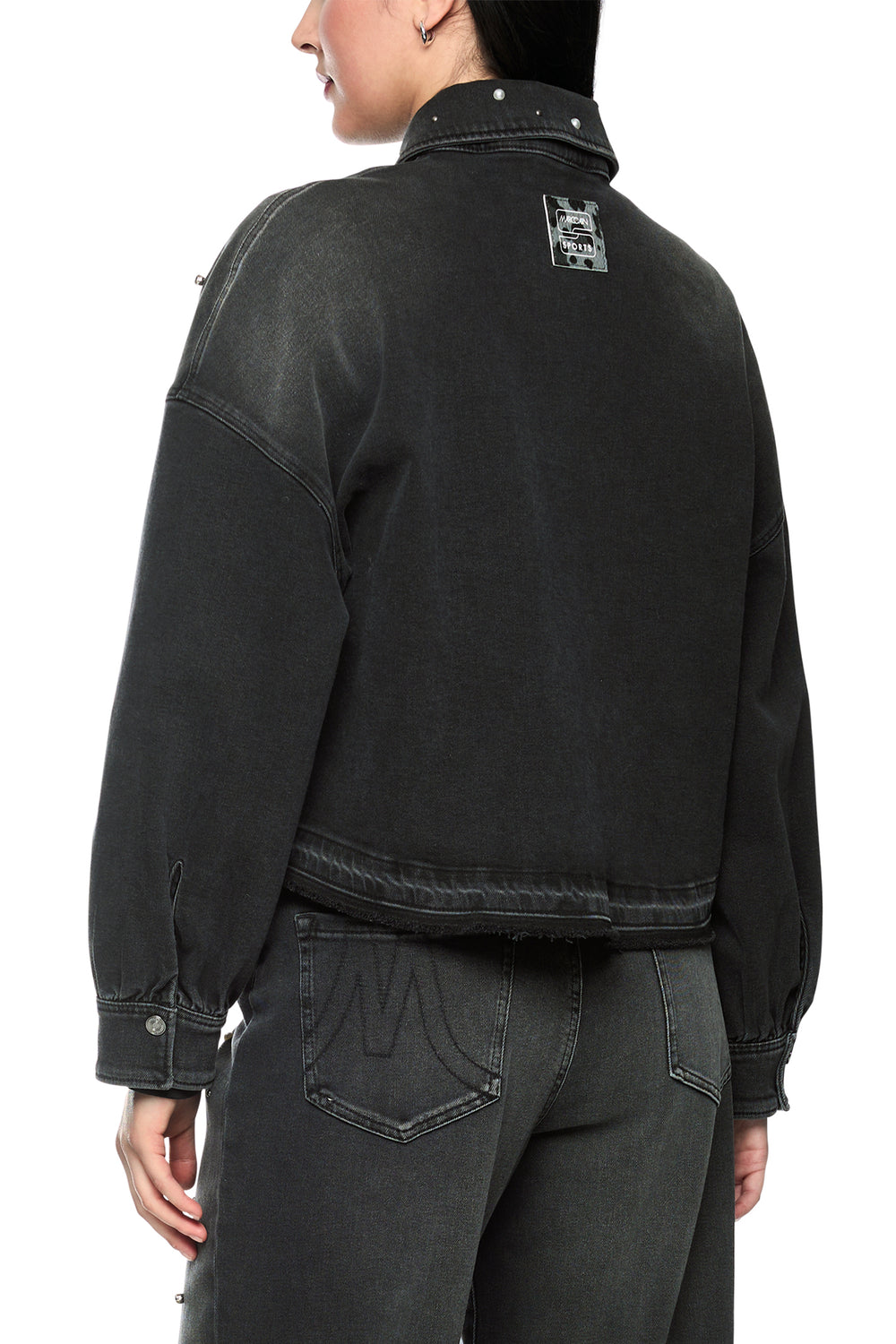 Marc Cain Sports Black Denim Jacket, back view