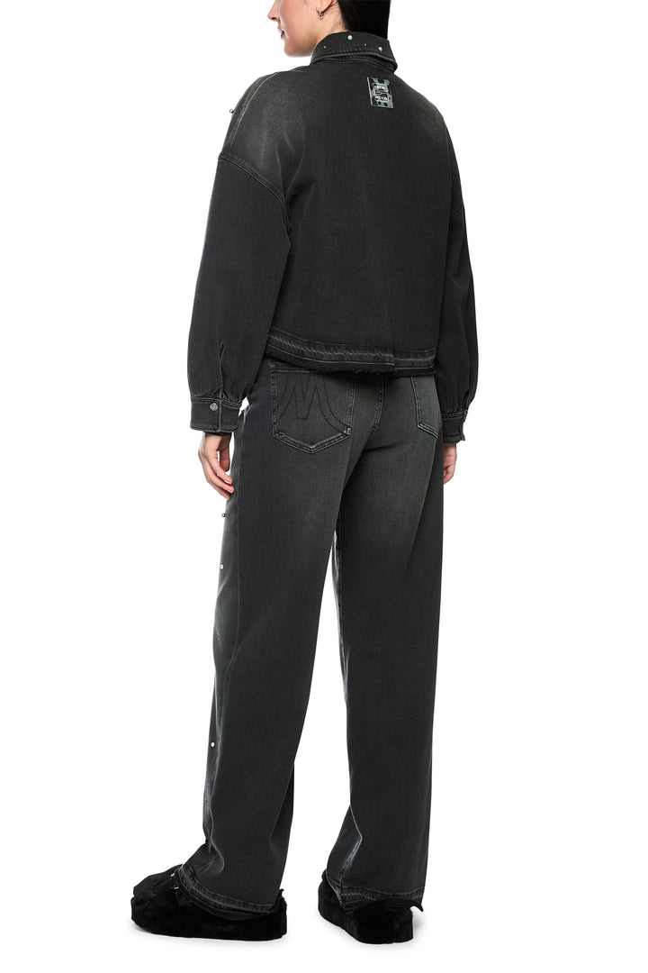 Marc Cain Sports Black Denim Jacket, full length back view