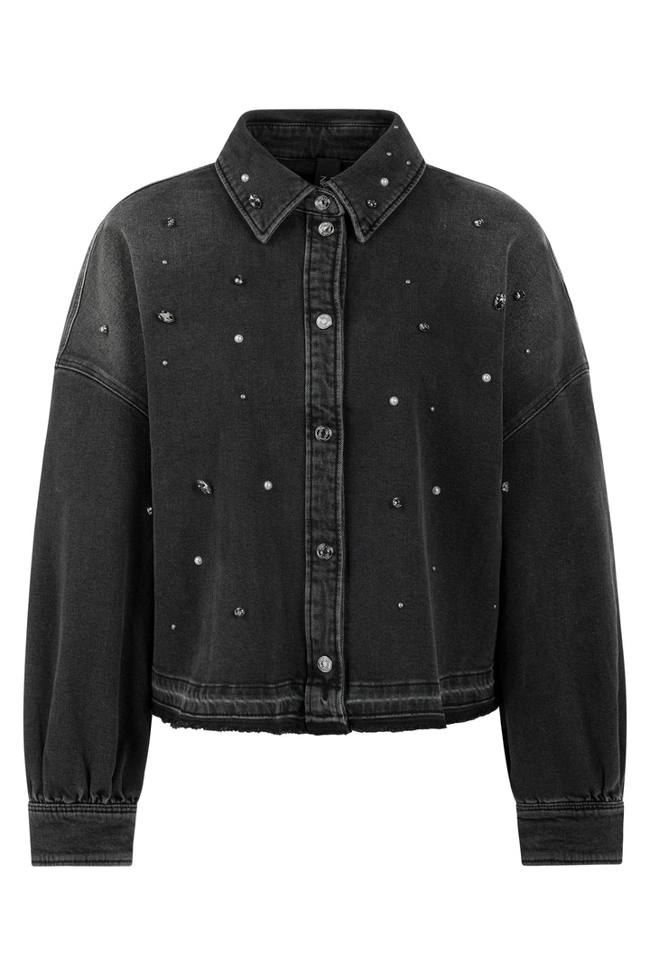 Marc Cain Sports Black Denim Jacket, product shot