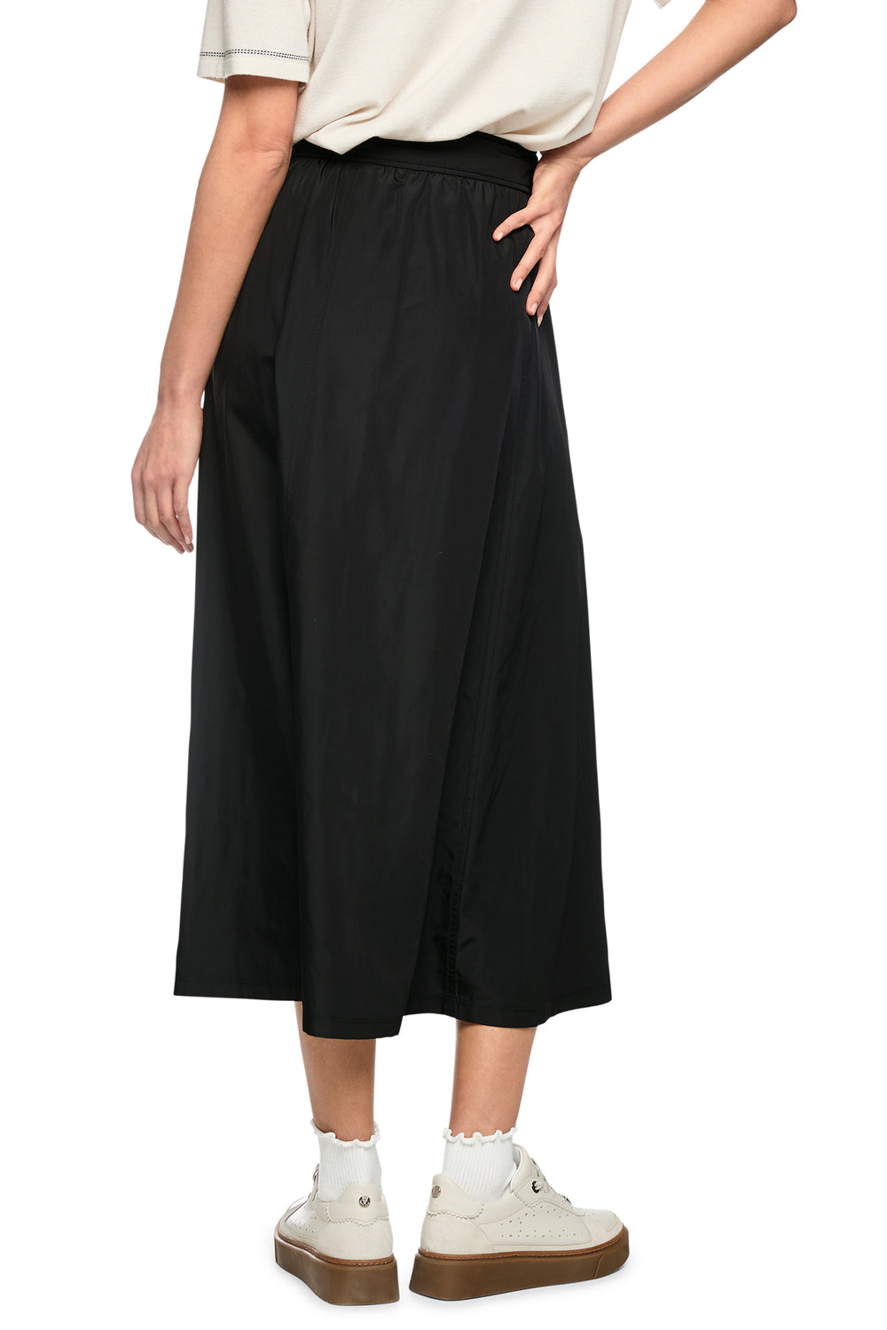 Marc Cain Sports black woven midi skirt at Olivia Grace Fashion