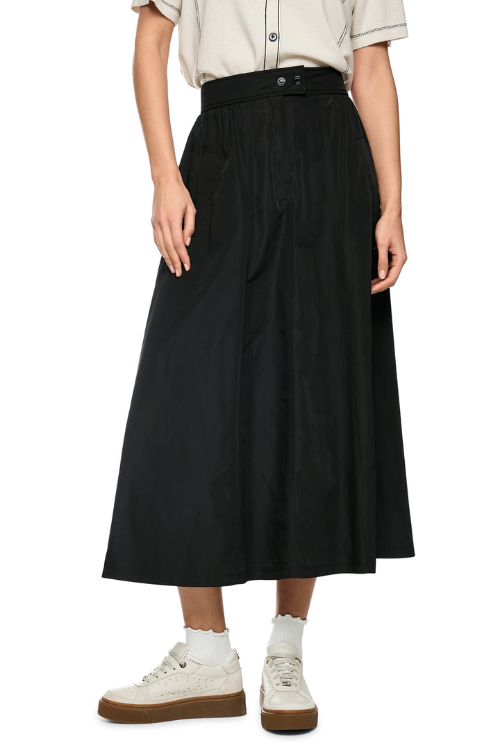 Marc Cain Sports black woven midi skirt at Olivia Grace Fashion