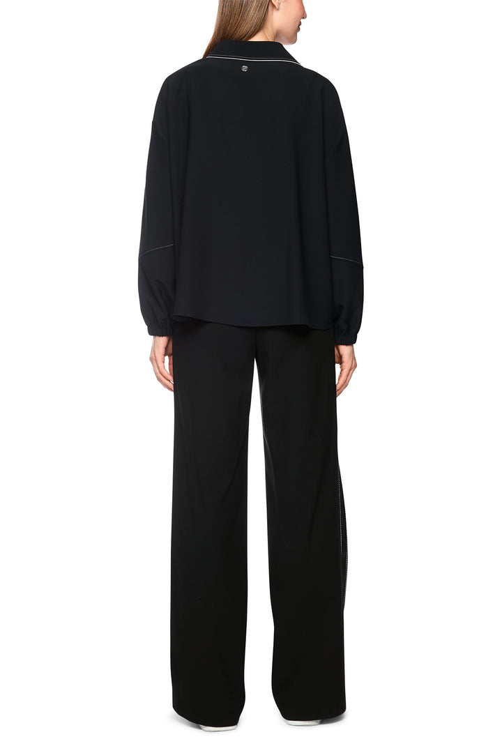 Marc Cain Sports Black Woven Trousers, full length back view