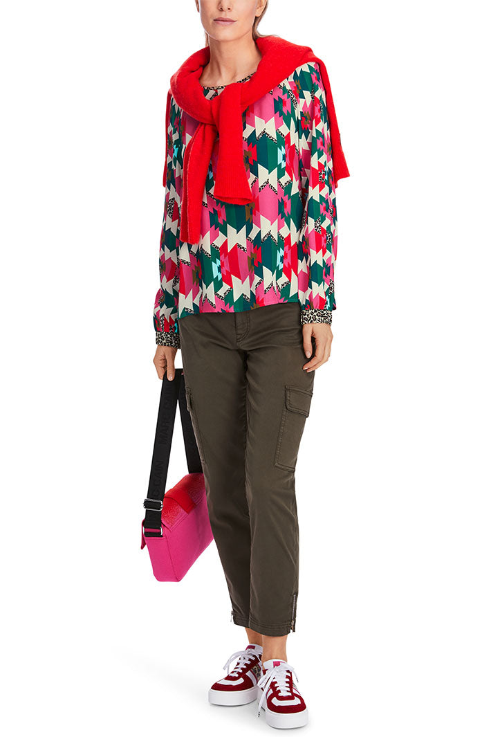 Marc Cain Sports XS 51.09 W18 Top 244 Dragon Fruit Pink