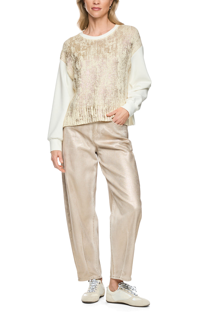 Marc Cain Sports Champagne Gold Knit Jumper BS 41.20 M02