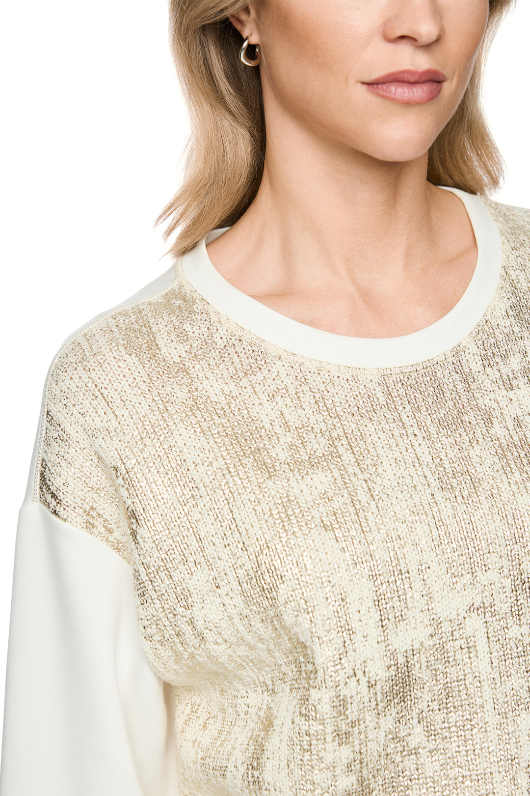 Marc Cain Sports Champagne Gold Knit Jumper BS 41.20 M02
