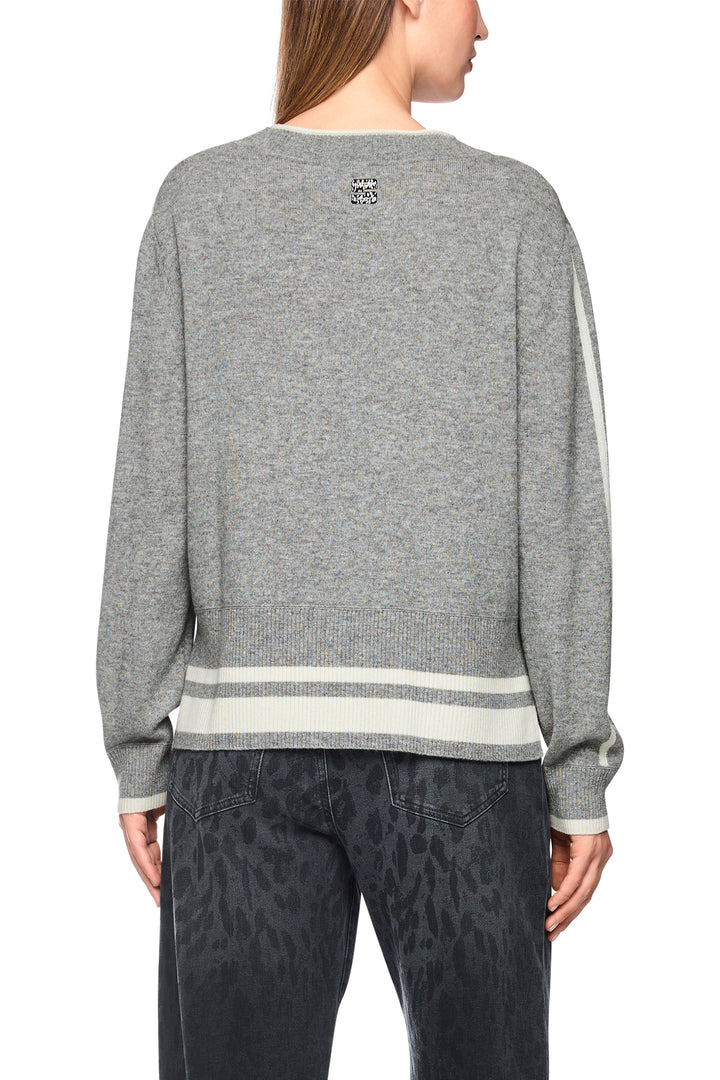 Marc Cain Sports Grey Knit Jumper, back view