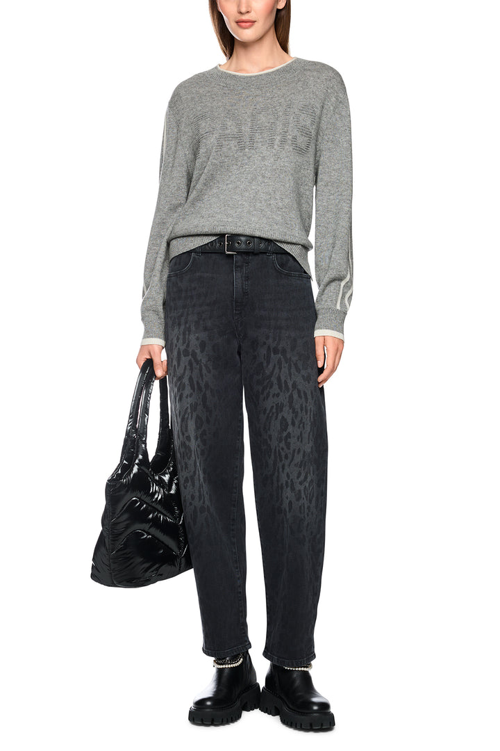 Marc Cain Sports Grey Knit Jumper, full length front view