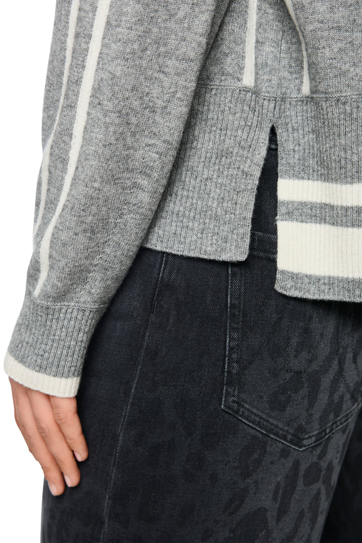 Marc Cain Sports Grey Knit Jumper, sleeve detail