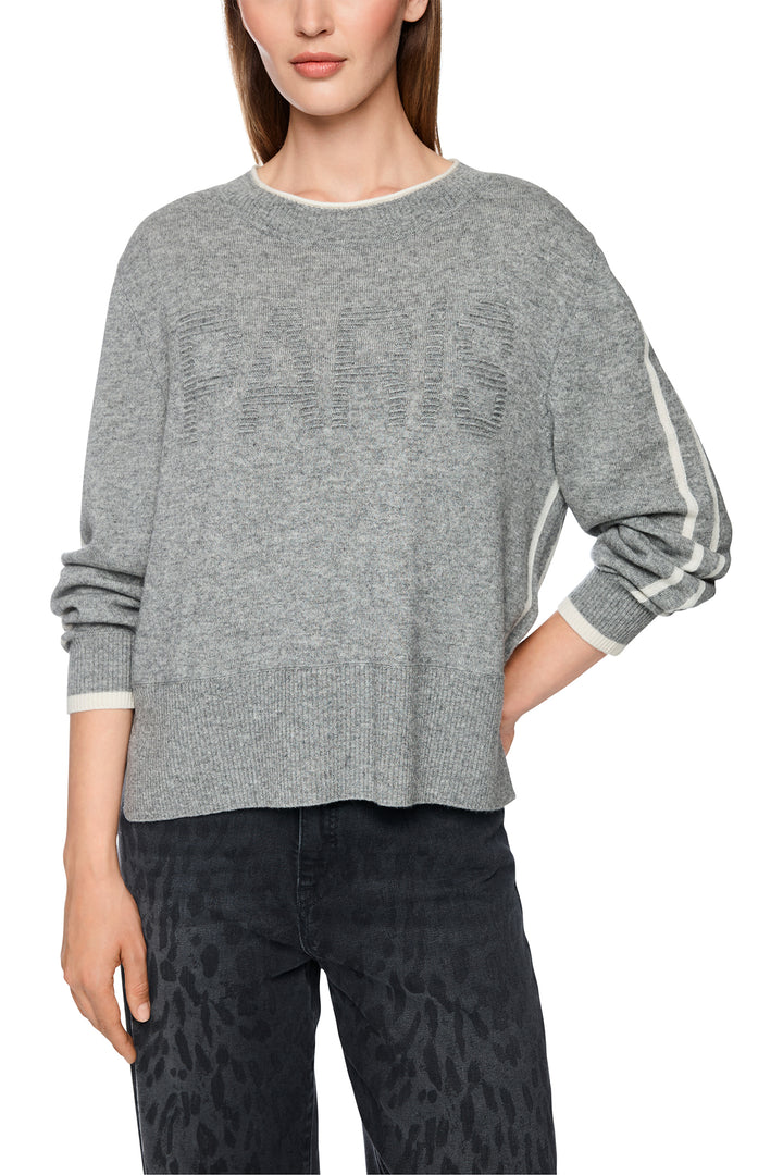 Marc Cain Sports Grey Knit Jumper, front view