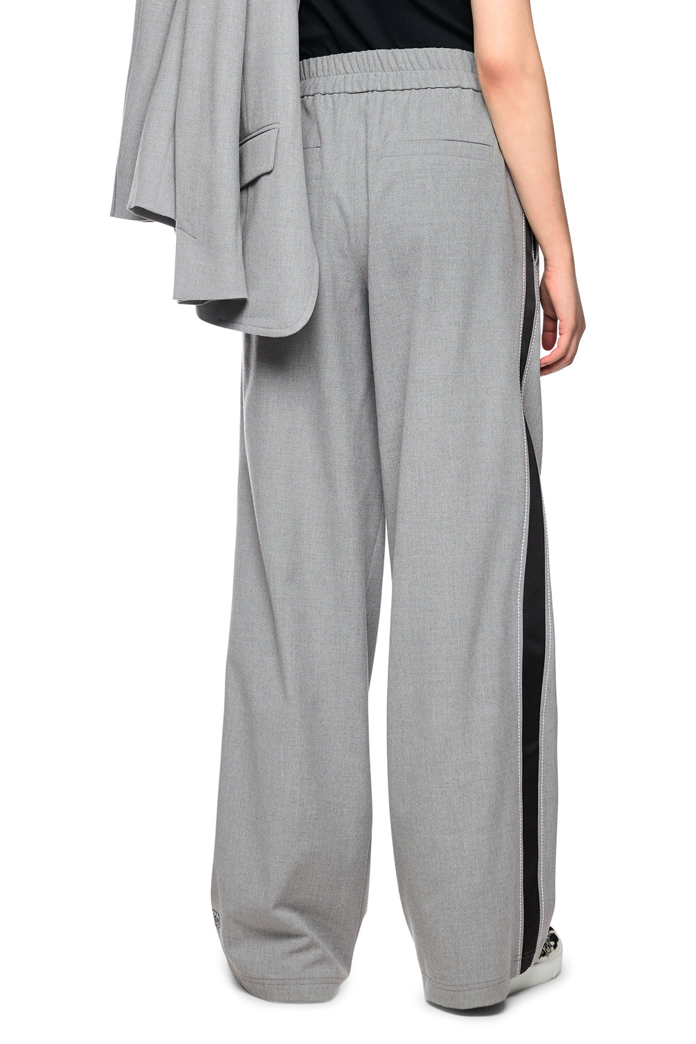 Marc Cain Sports Grey Woven Trousers, back view