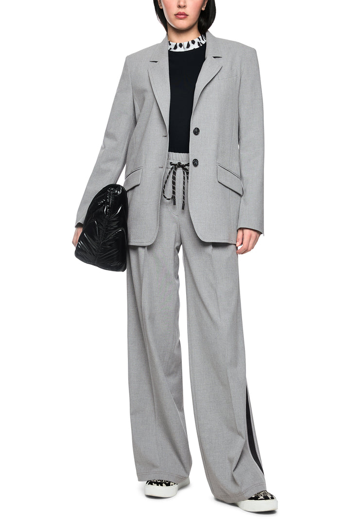 Marc Cain Sports Grey Woven Trousers, full length front view