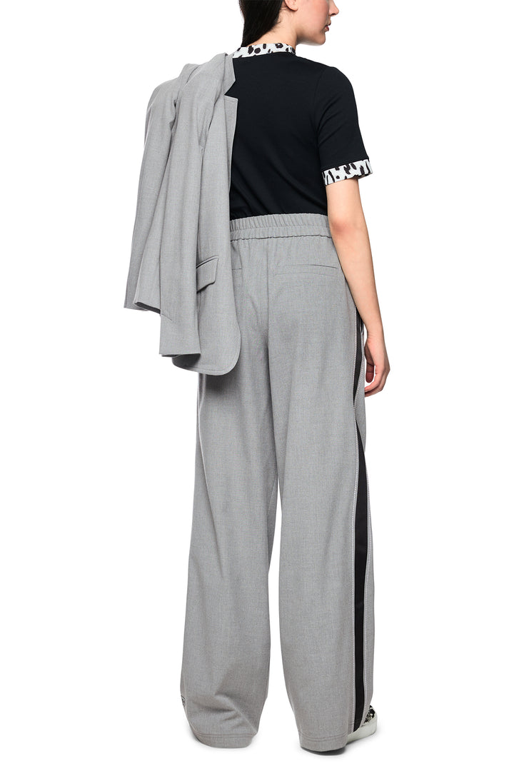Marc Cain Sports Grey Woven Trousers, full length back view