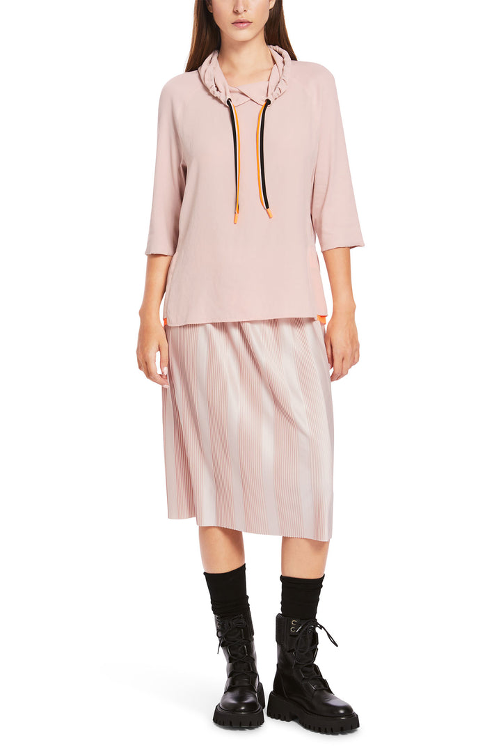 Marc Cain Sports Hooded Top Rosewater Pink XS 55.04 J57 168 - Olivia Grace Fashion