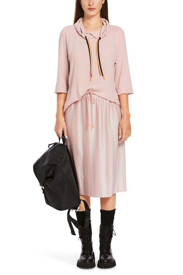 Marc Cain Sports Hooded Top Rosewater Pink XS 55.04 J57 168 - Olivia Grace Fashion
