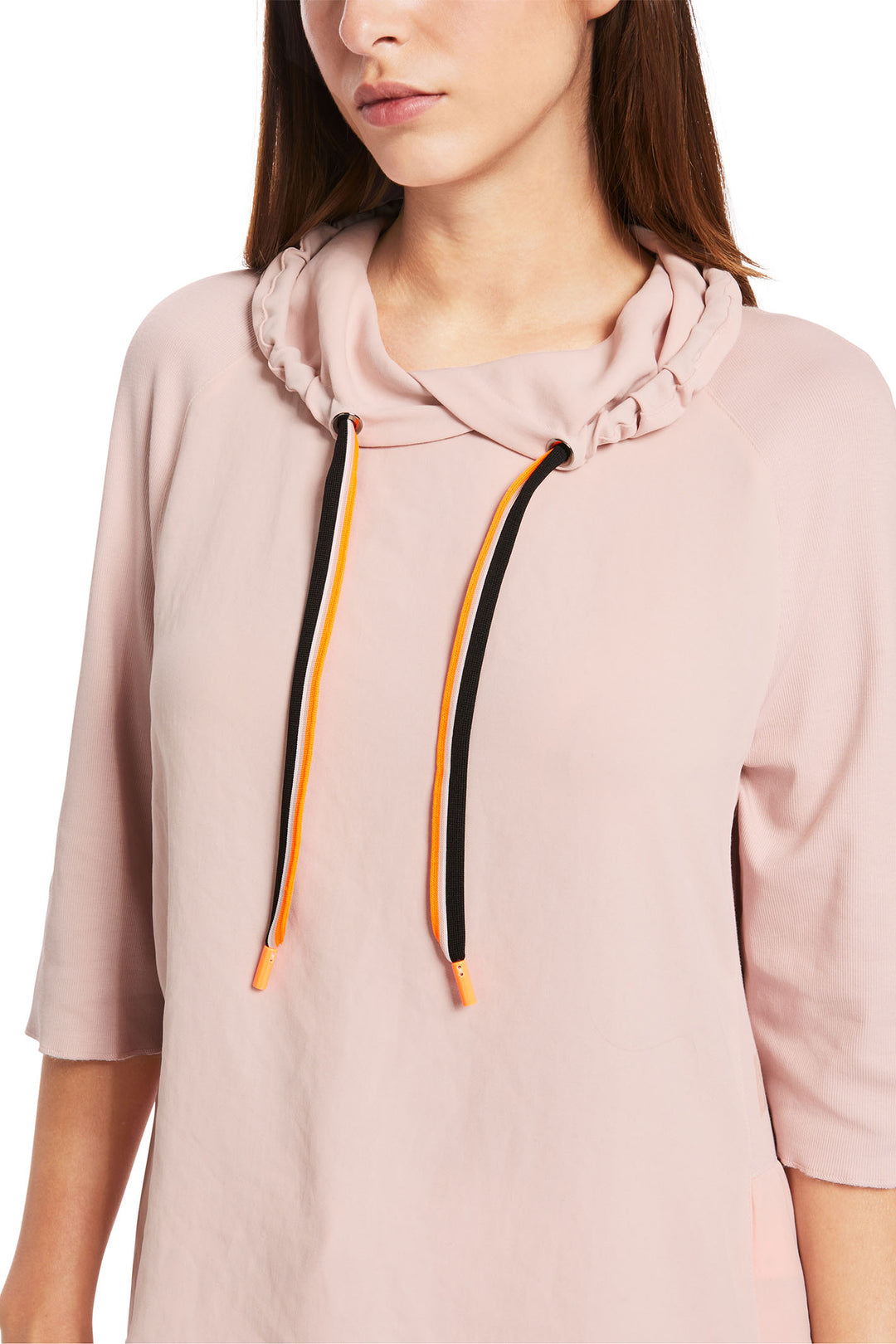 Marc Cain Sports Hooded Top Rosewater Pink XS 55.04 J57 168 - Olivia Grace Fashion
